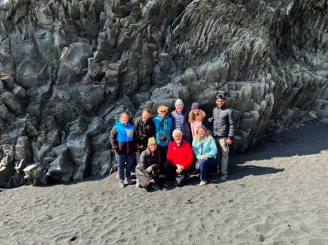 our tour group with our guide:driver (in red jacket)